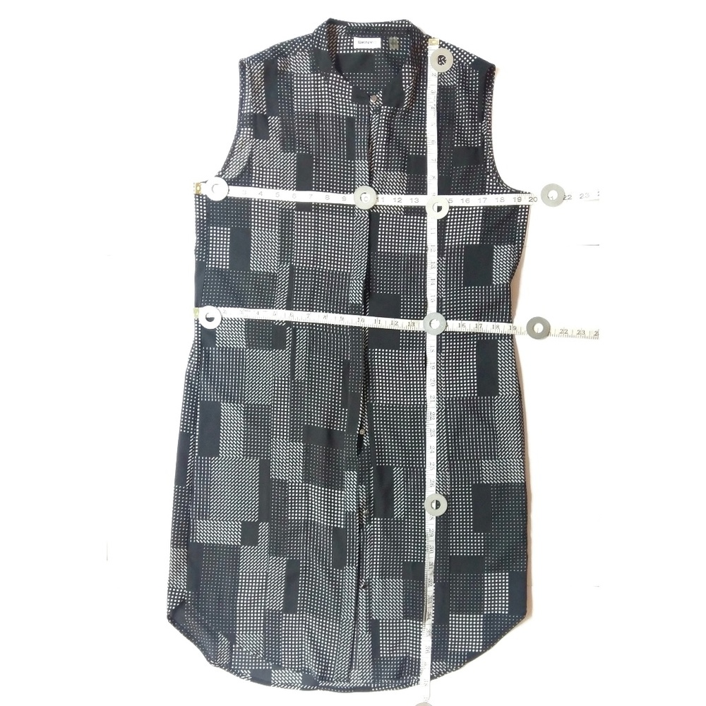 Pleated Patchwork Print Dress Euc - image 3